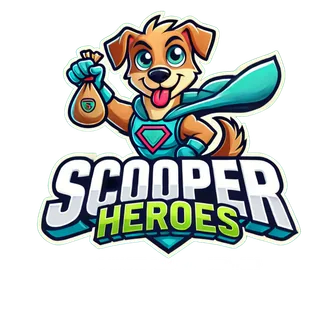 Scooper Heroes dog waste removal services logo